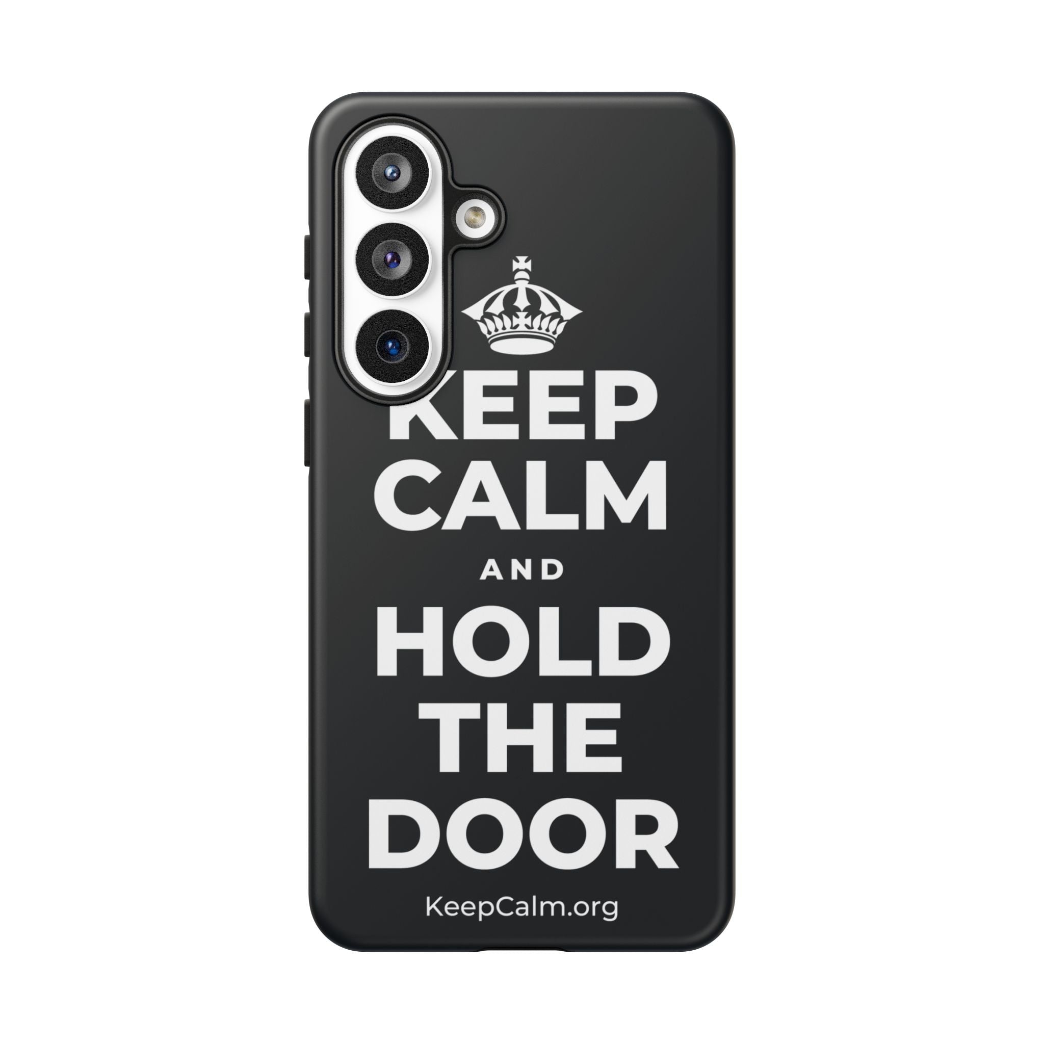 KEEP CALM AND HOLD THE DOOR Phone Case (Dark)