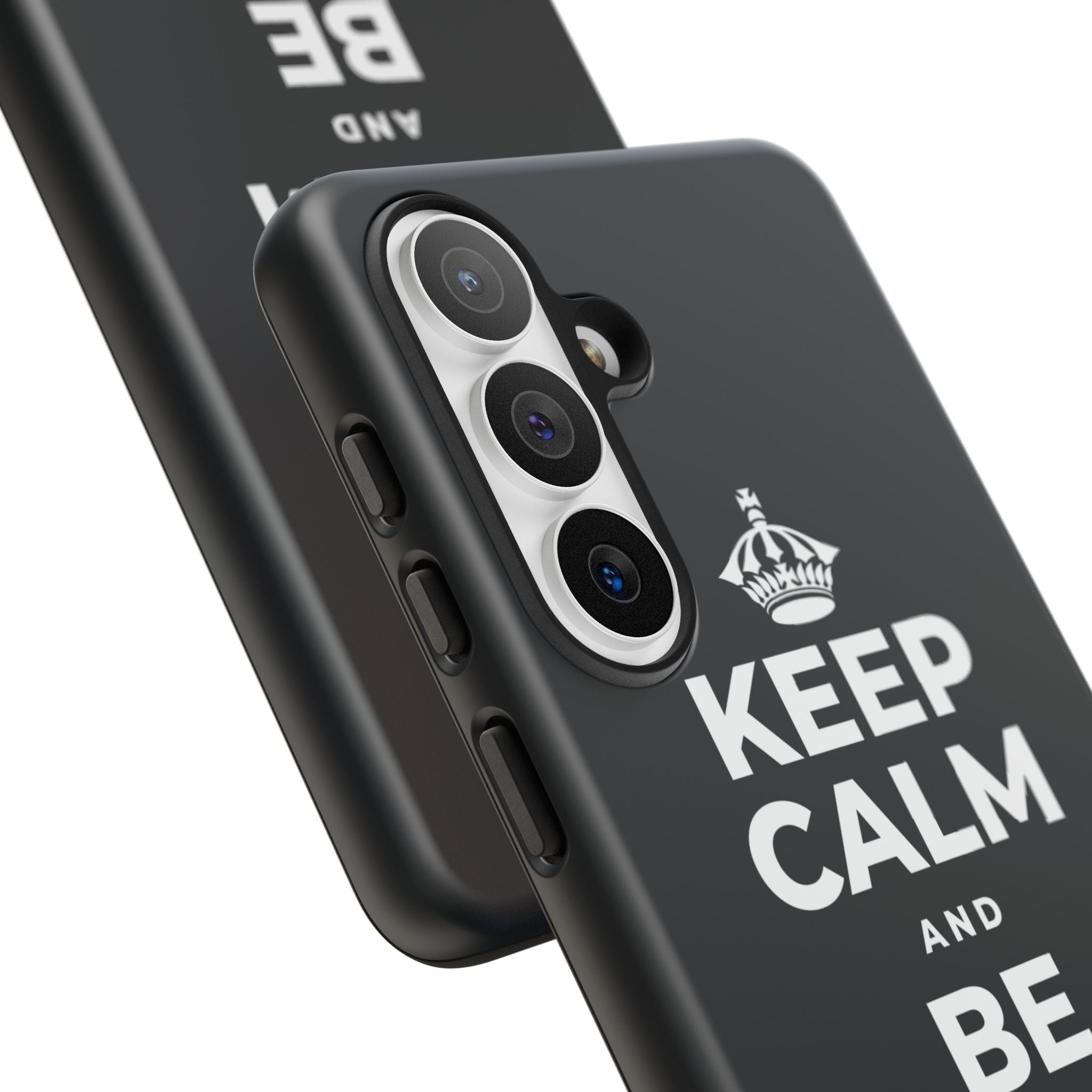 KEEP CALM AND BE STRONG LIKE A 🦕 Phone Case (Dark)