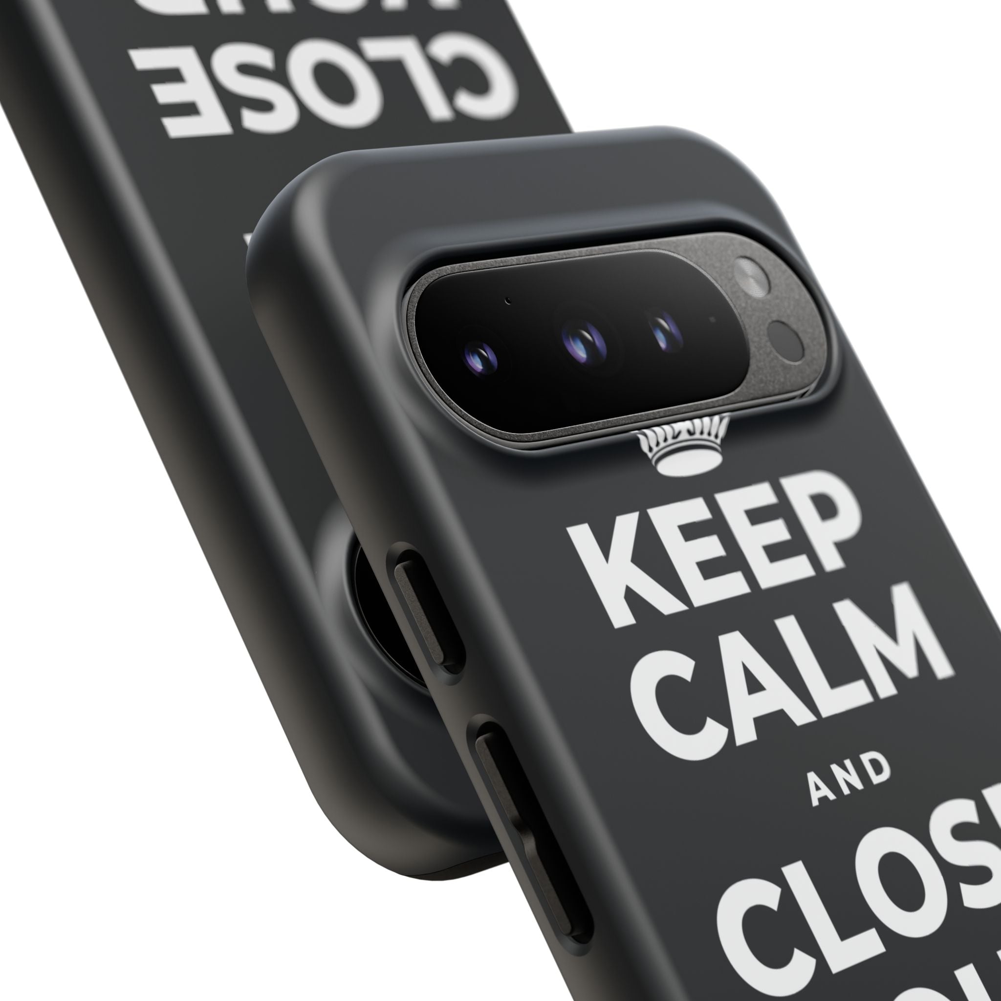 KEEP CALM AND CLOSE YOUR EYES A MOMENT Phone Case (Dark)