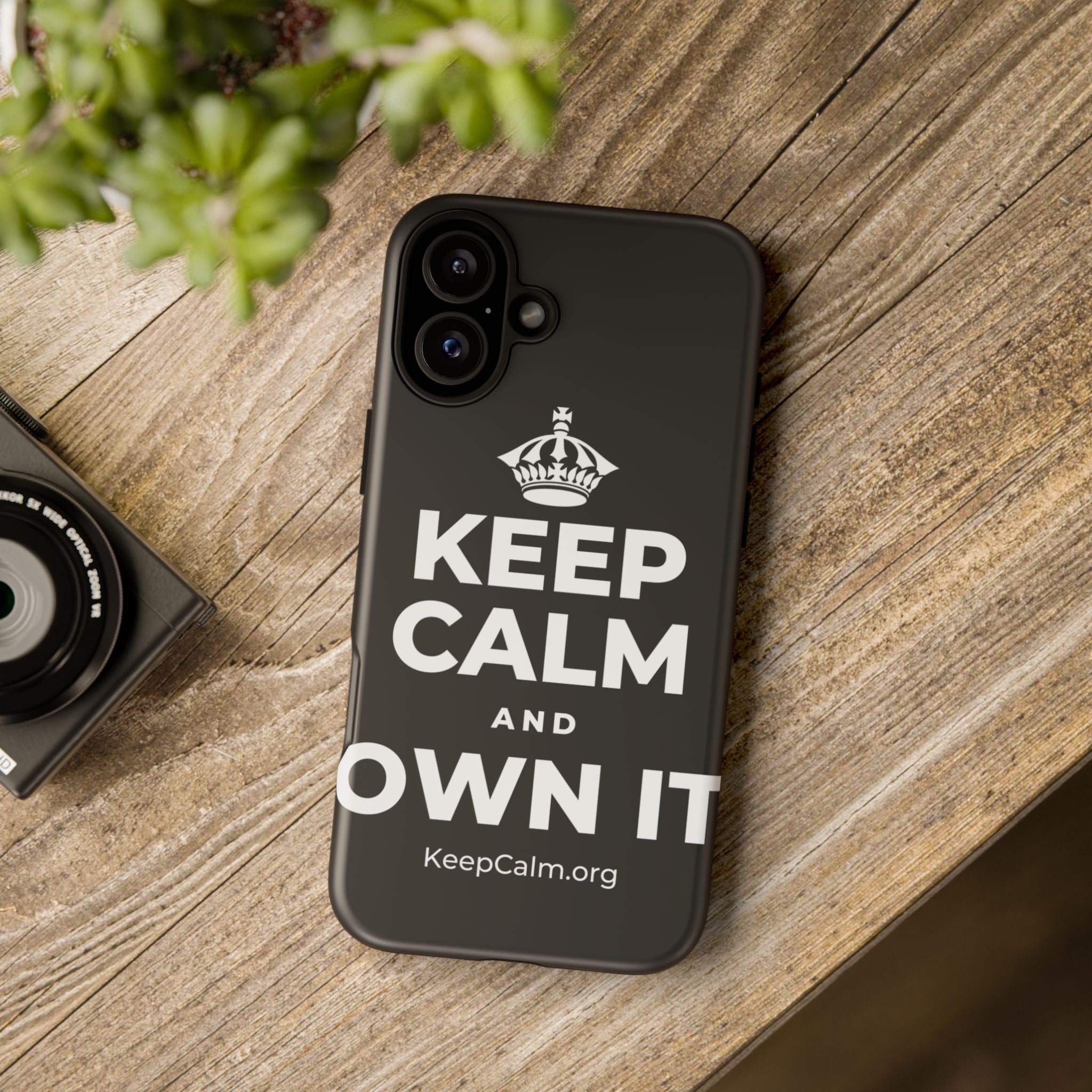KEEP CALM AND OWN IT Phone Case