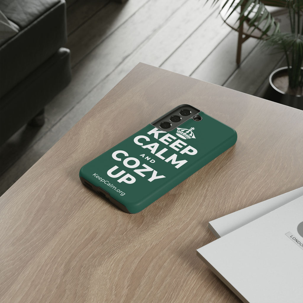 KEEP CALM AND COZY UP Phone Case