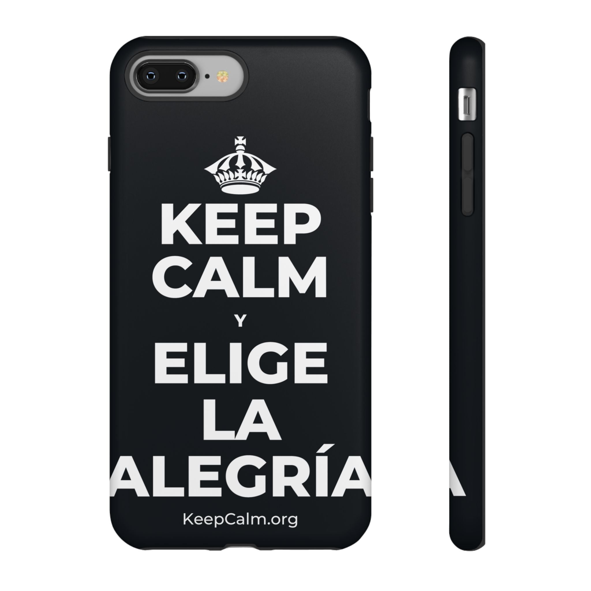 KEEP CALM Y ELIGE LA ALEGRÍA Phone Case (Dark)