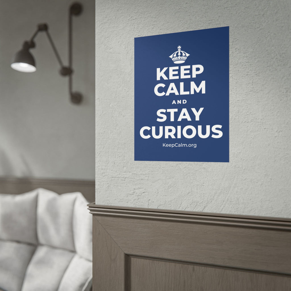 KEEP CALM AND STAY CURIOUS Poster