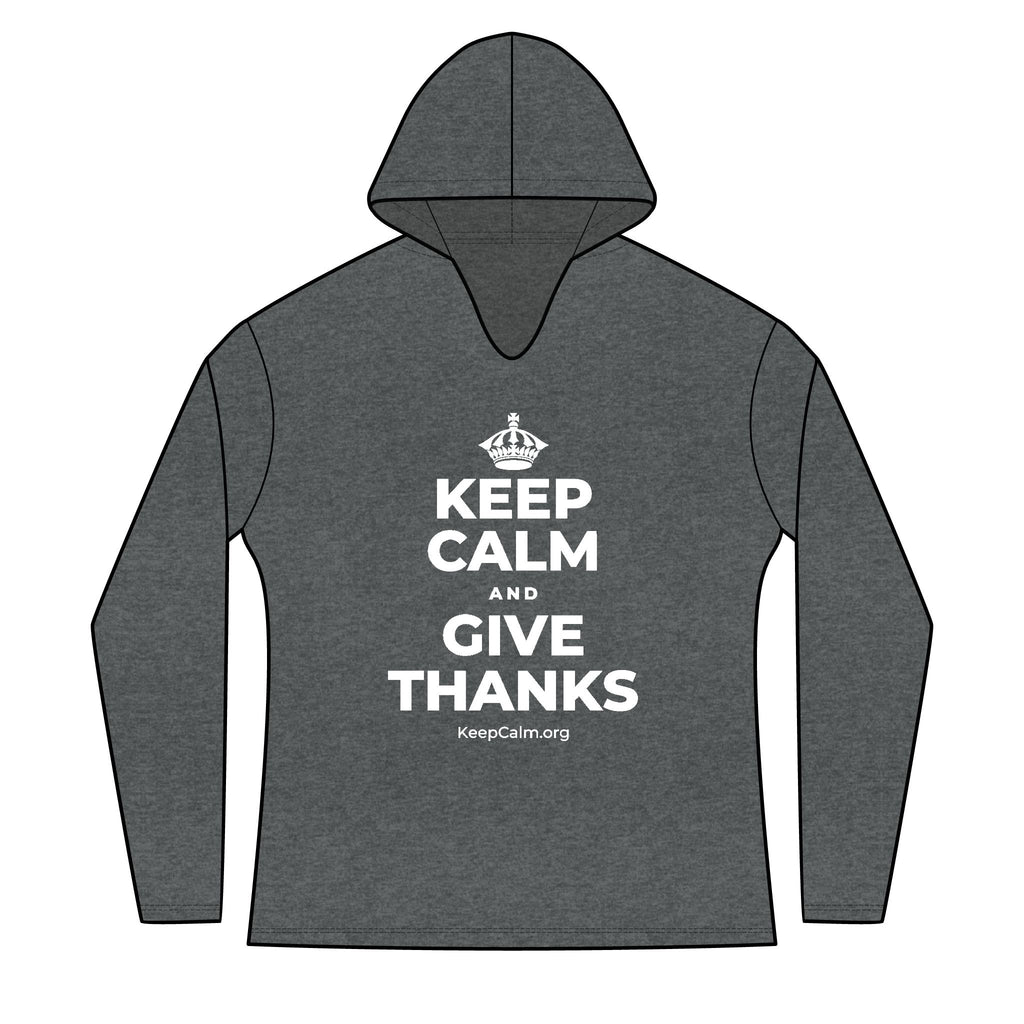 KEEP CALM AND GIVE THANKS Women's Long Sleeve Hoodie