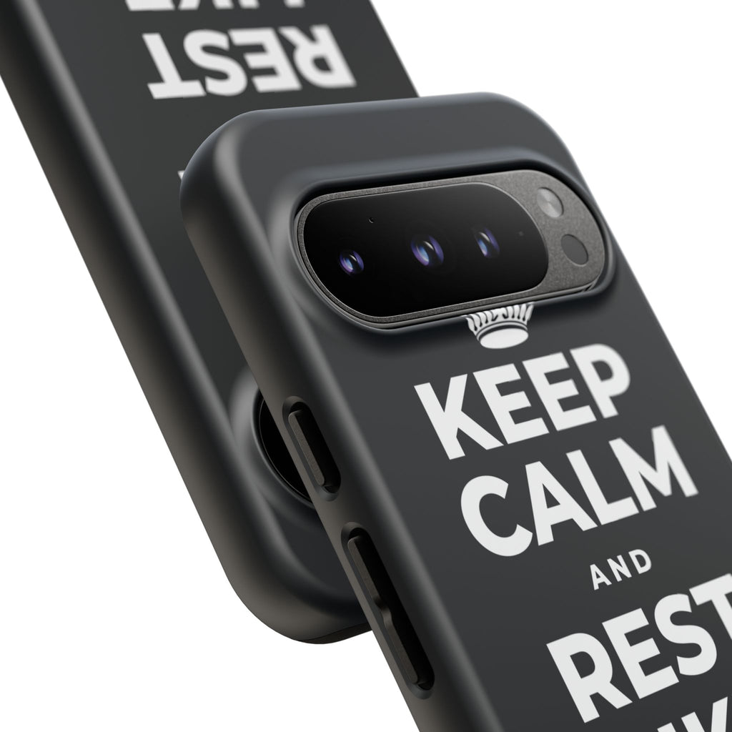 KEEP CALM AND REST LIKE THE SEASON Phone Case (Dark)