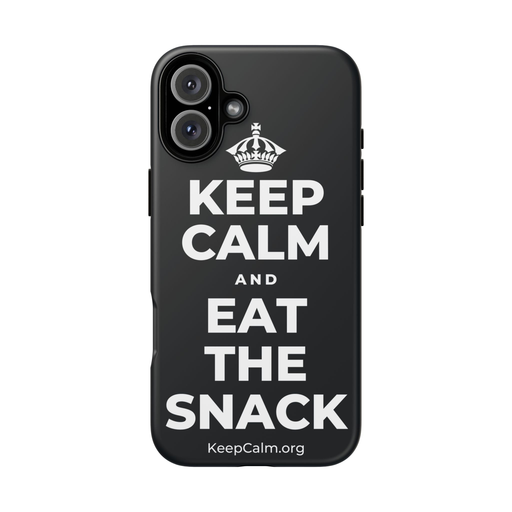 KEEP CALM AND EAT THE SNACK Phone Case (Dark)