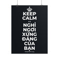 KEEP CALM VÀ NGHỈ NGƠI XỨNG ĐÁNG CỦA BẠN Poster (Dark)