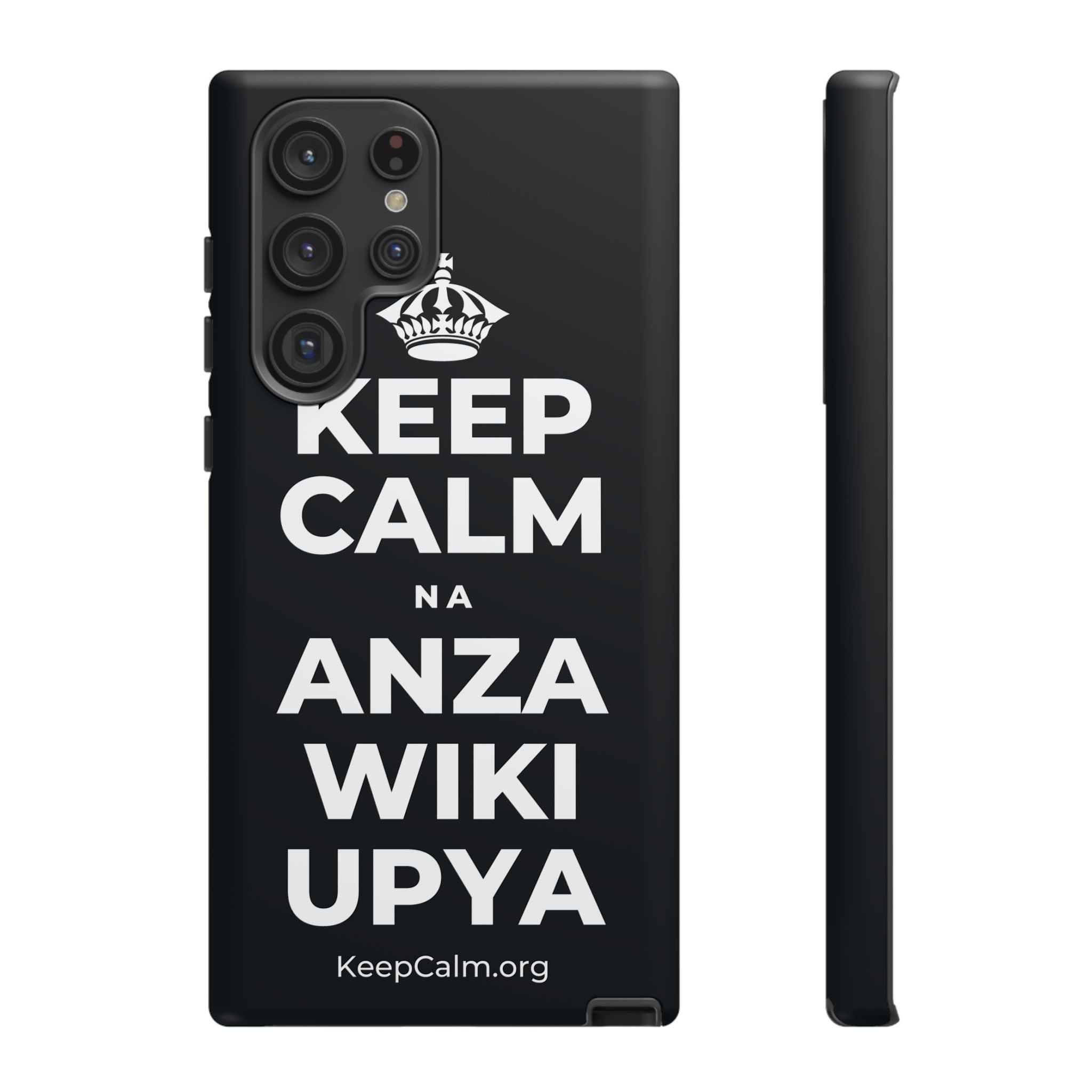 KEEP CALM NA ANZA WIKI UPYA Phone Case (Dark)