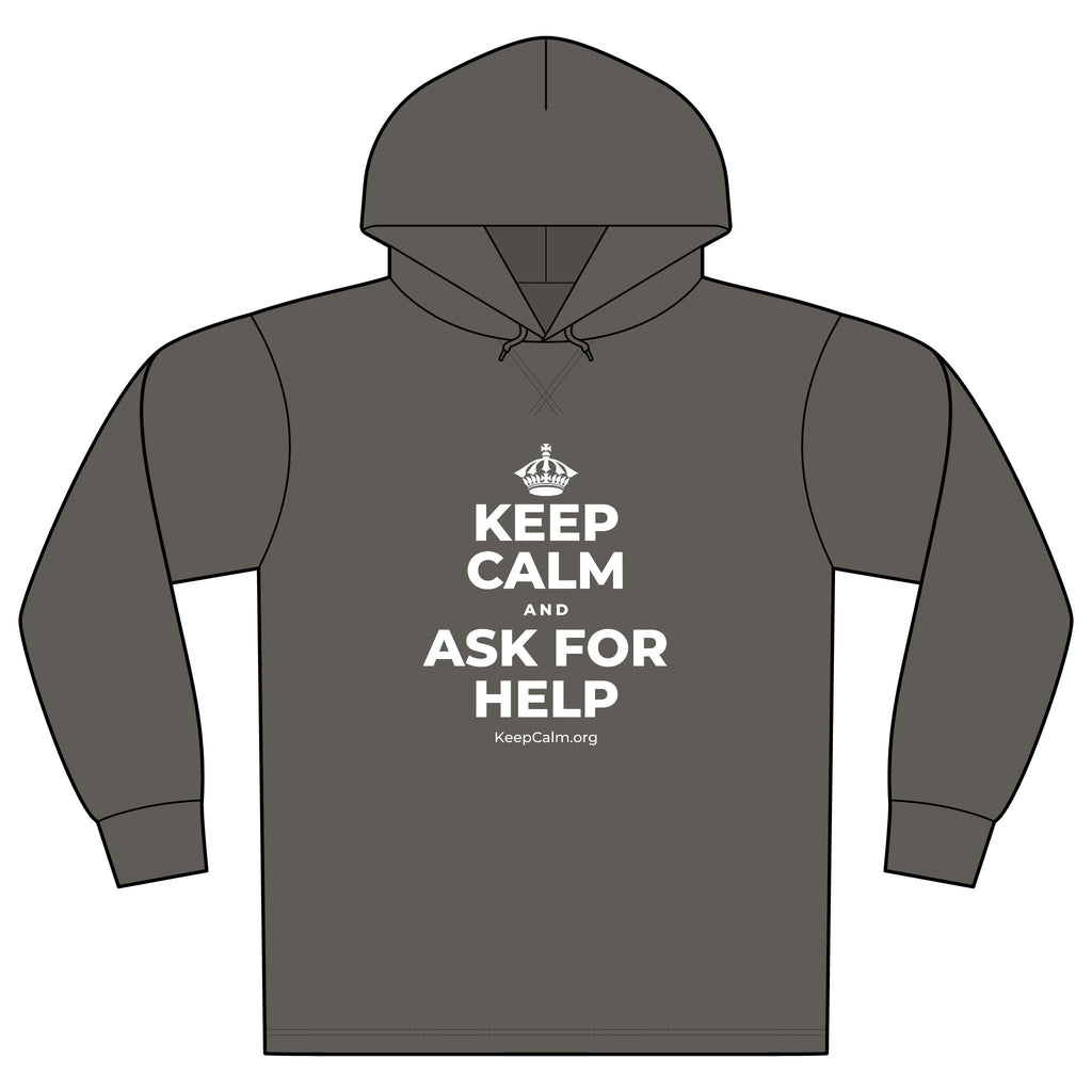 KEEP CALM AND ASK FOR HELP Organic Hoodie Tee