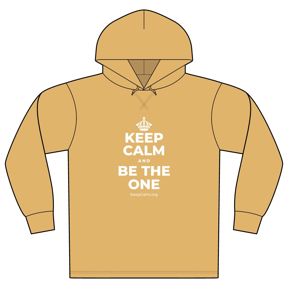 KEEP CALM AND BE THE ONE Organic Hoodie Tee