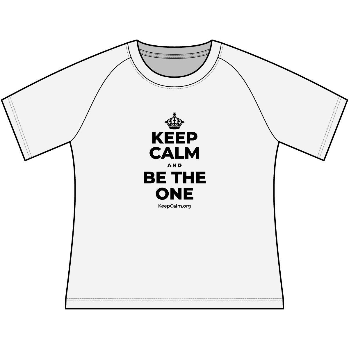 KEEP CALM AND BE THE ONE Women's Raglan Tee