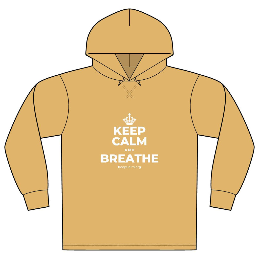 KEEP CALM AND BREATHE Organic Hoodie Tee
