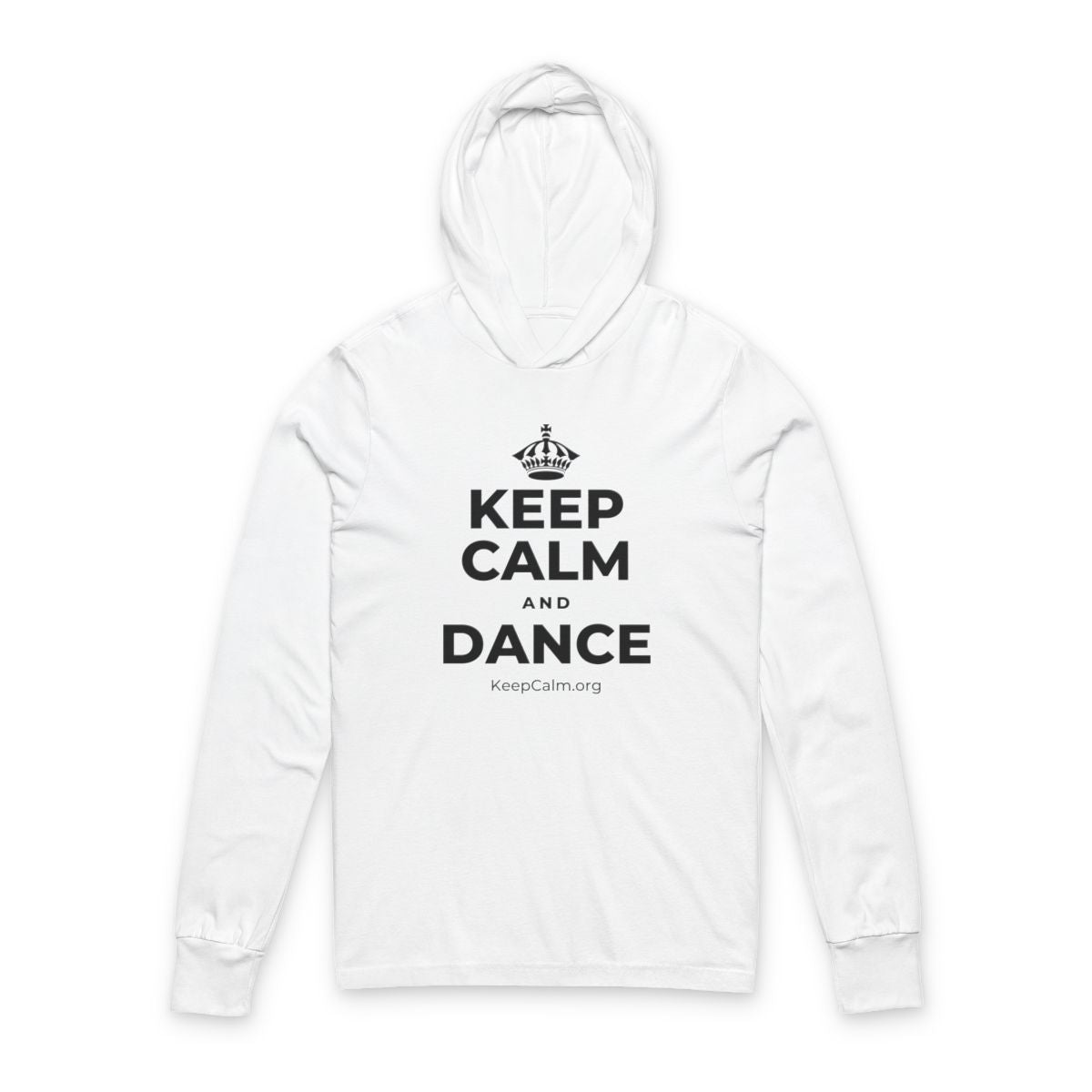 KEEP CALM AND DANCE Hooded Long Sleeve Tee