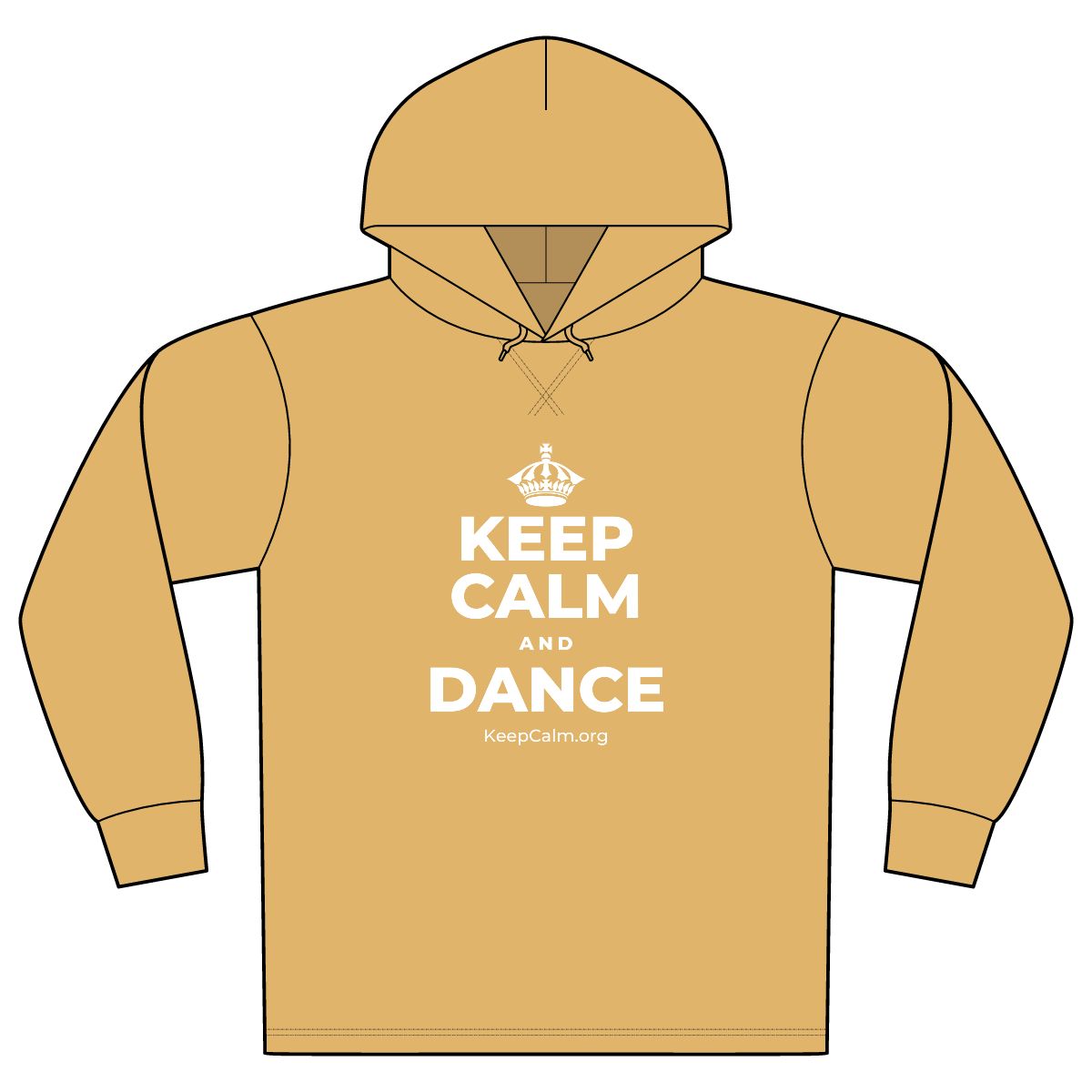 KEEP CALM AND DANCE Organic Hoodie Tee