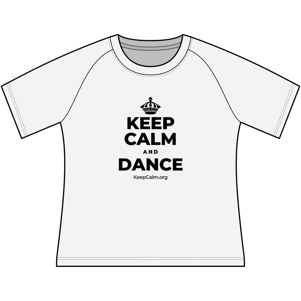 KEEP CALM AND DANCE Women's Raglan Tee