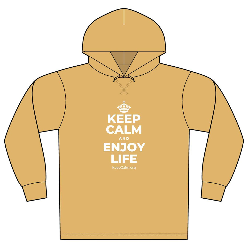 KEEP CALM AND ENJOY LIFE Organic Hoodie Tee
