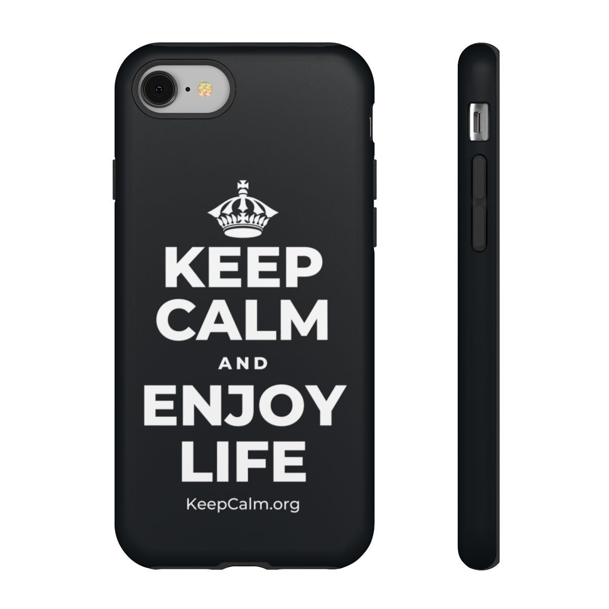 KEEP CALM AND ENJOY LIFE Phone Case (Dark)