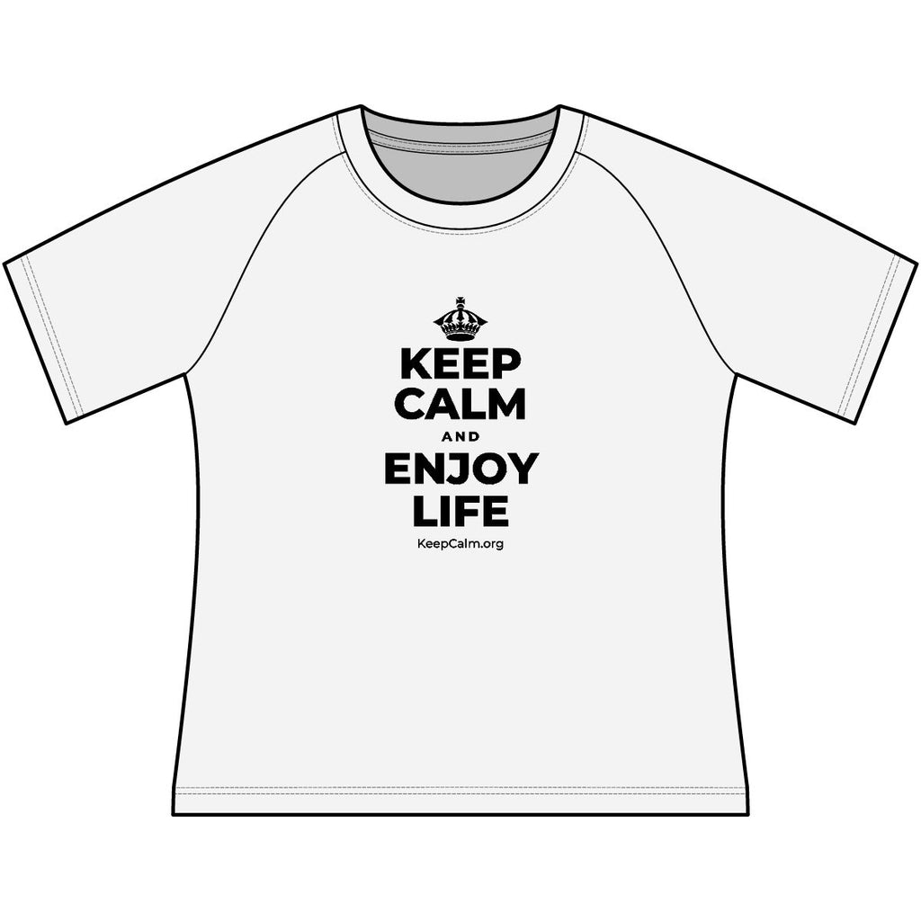 KEEP CALM AND ENJOY LIFE Women's Raglan Tee