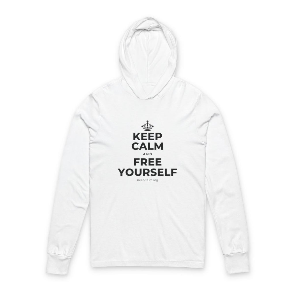 KEEP CALM AND FREE YOURSELF Hooded Long Sleeve Tee