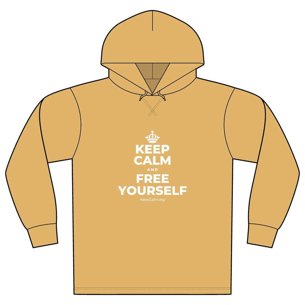 KEEP CALM AND FREE YOURSELF Organic Hoodie Tee