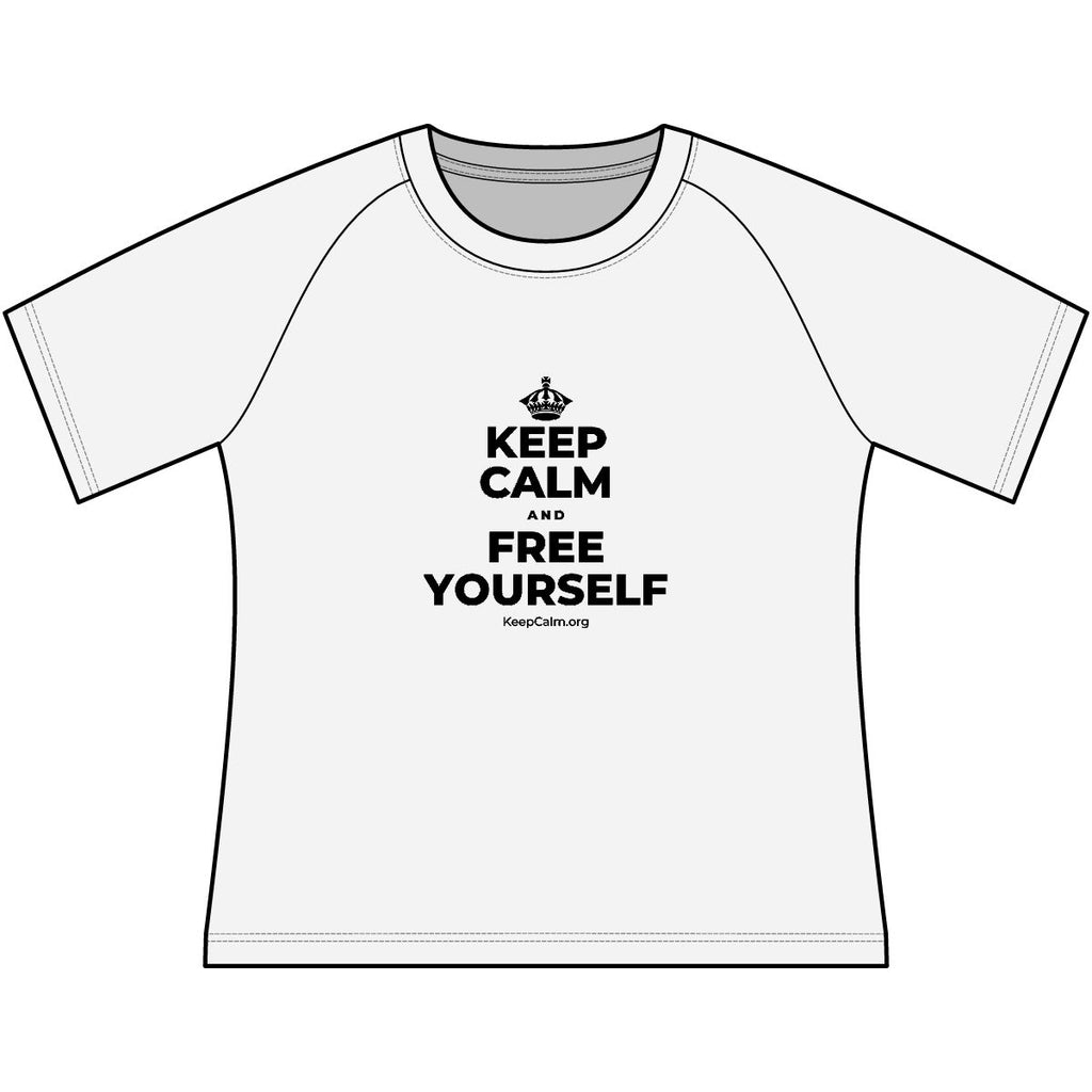 KEEP CALM AND FREE YOURSELF Women's Raglan Tee