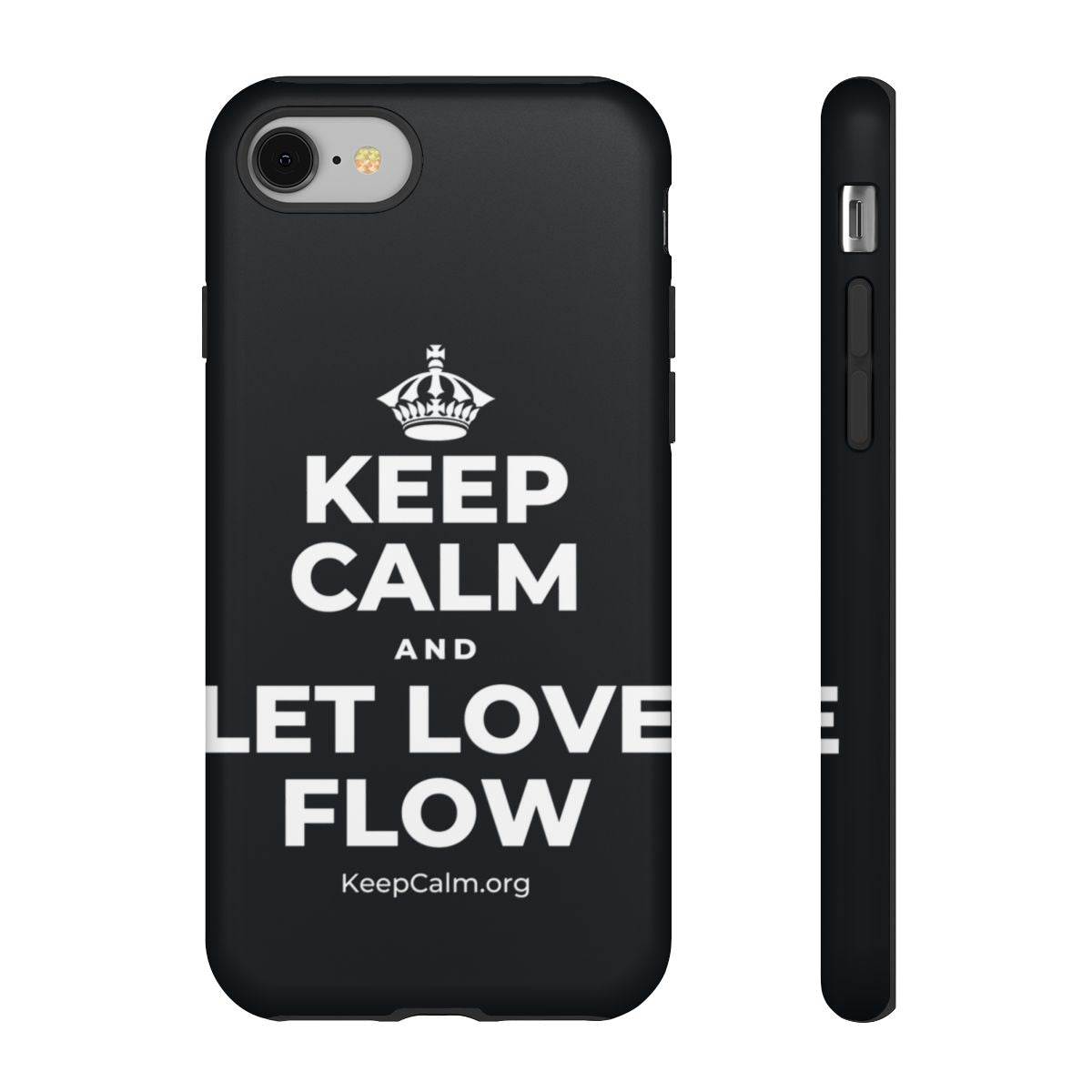 KEEP CALM AND LET LOVE FLOW Phone Case (Dark)