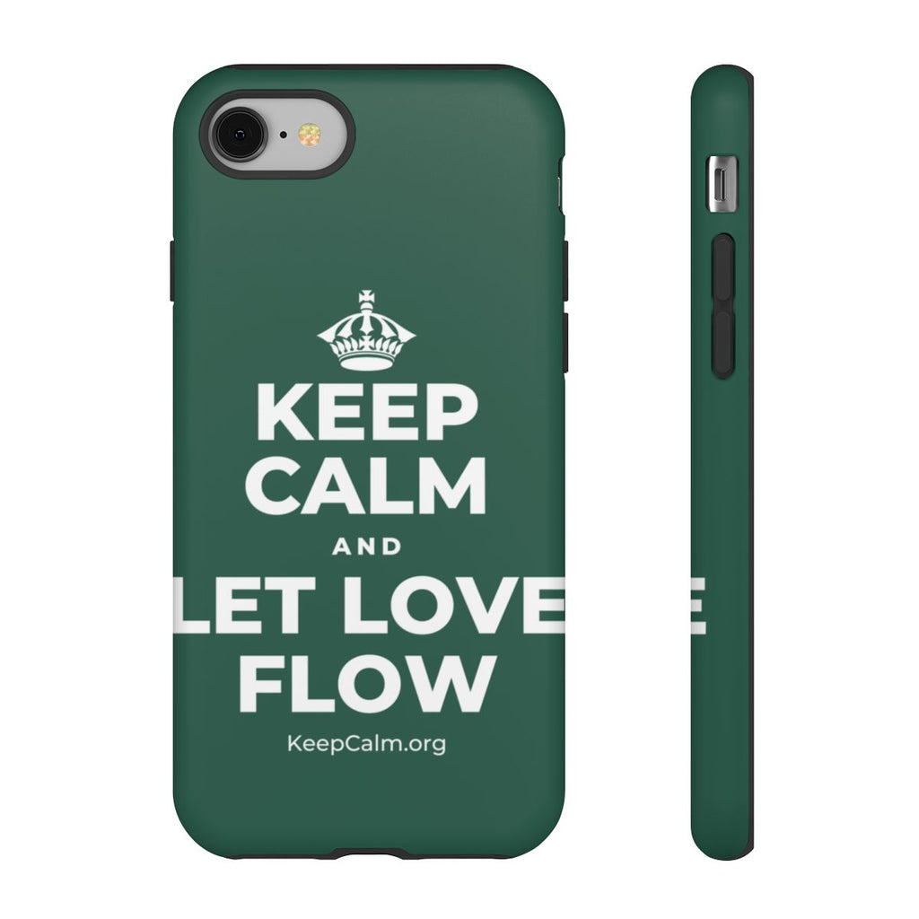 KEEP CALM AND LET LOVE FLOW Phone Case