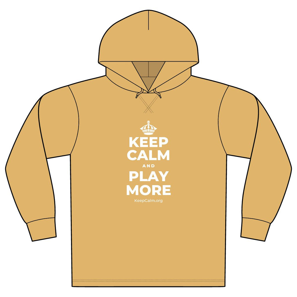 KEEP CALM AND PLAY MORE Organic Hoodie Tee