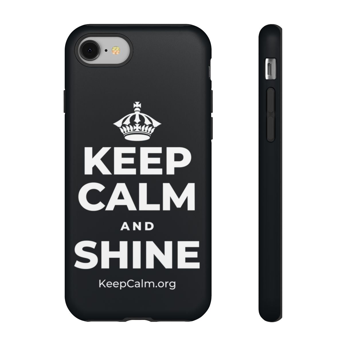 KEEP CALM AND SHINE Phone Case (Dark)