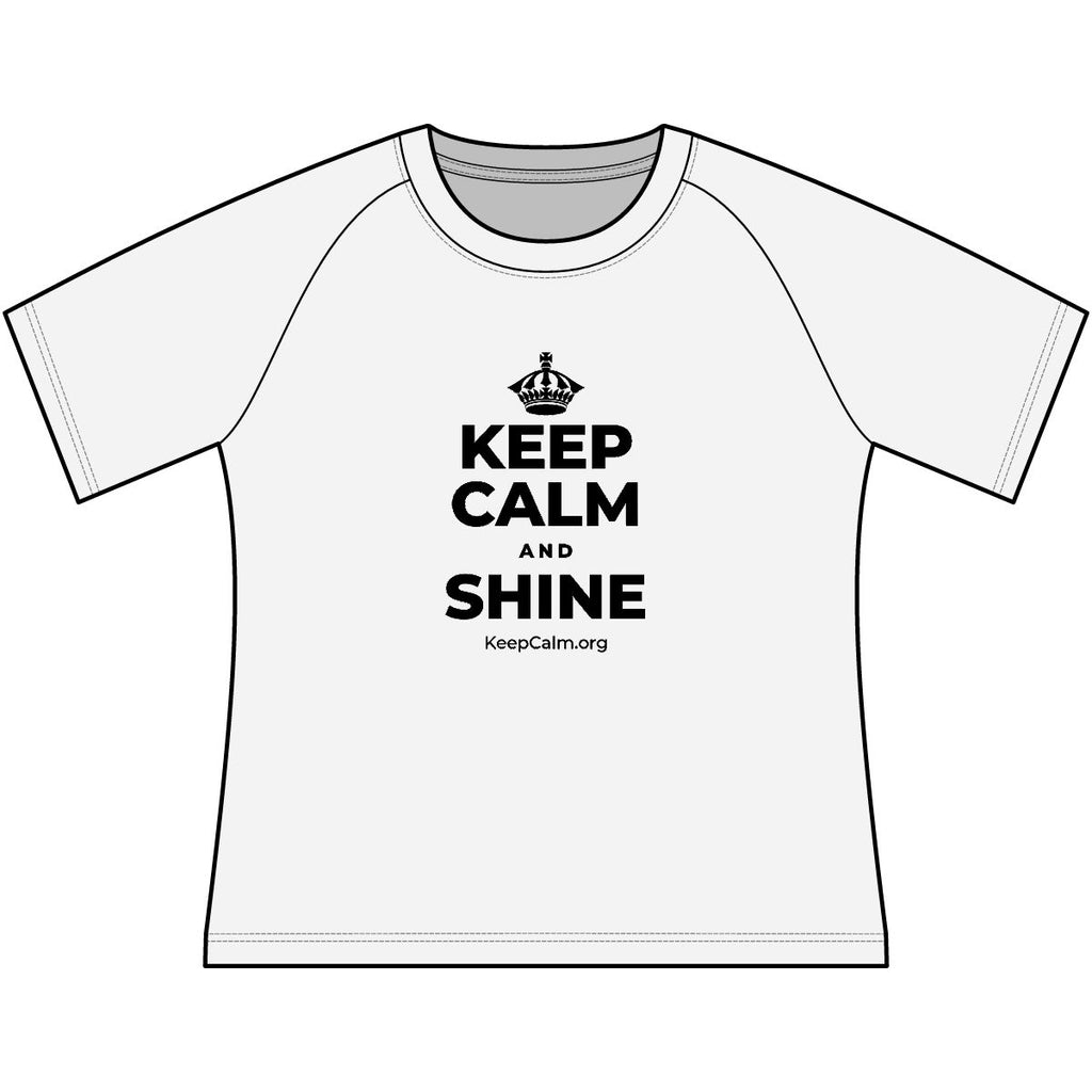 KEEP CALM AND SHINE Women's Raglan Tee