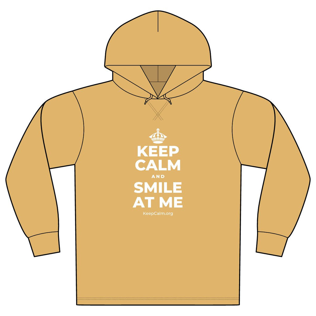 KEEP CALM AND SMILE AT ME Organic Hoodie Tee