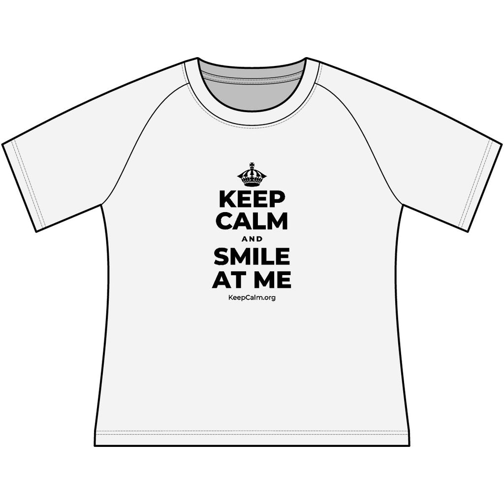 KEEP CALM AND SMILE AT ME Women's Raglan Tee
