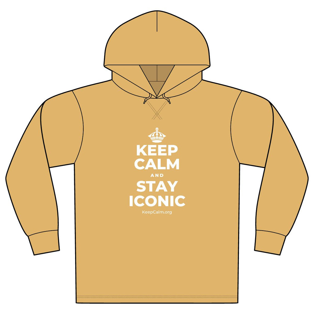 KEEP CALM AND STAY ICONIC Organic Hoodie Tee