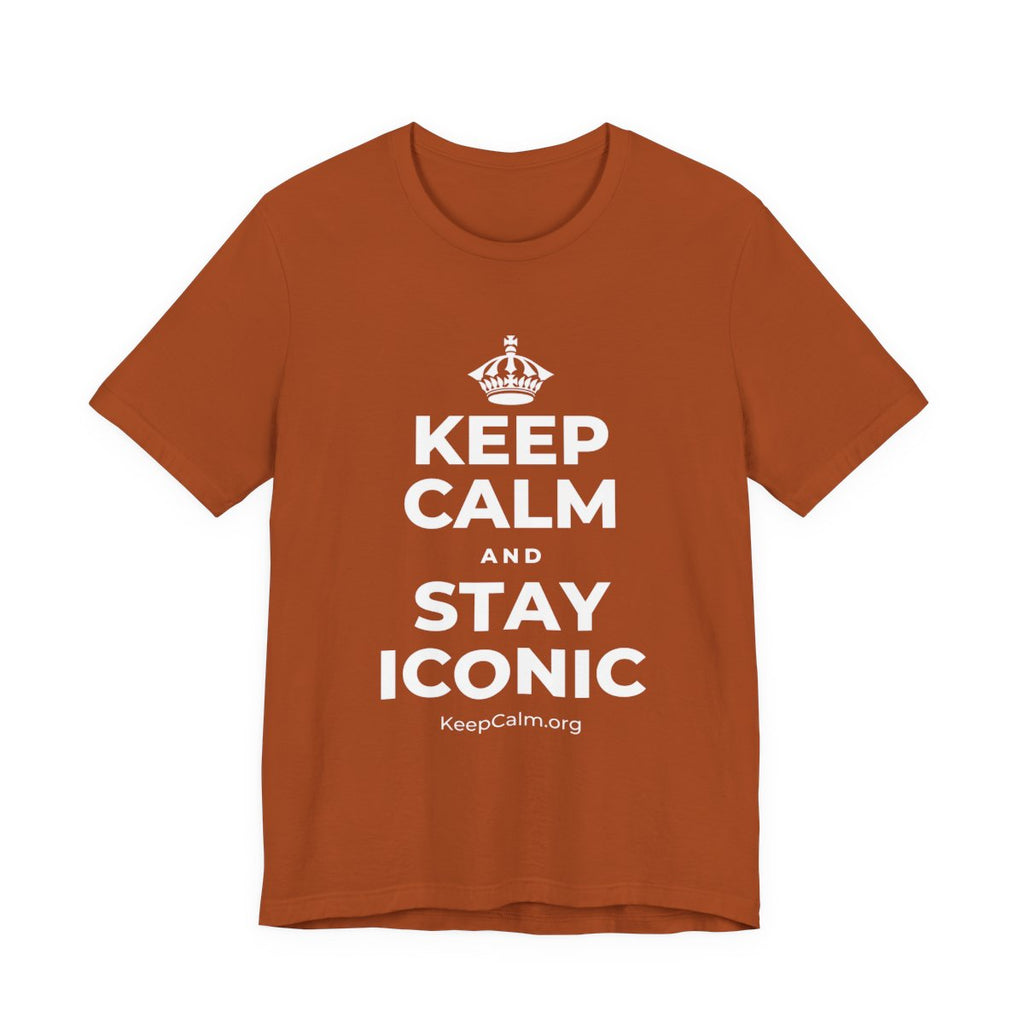 KEEP CALM AND STAY ICONIC T-Shirt (Military Green–Autumn)