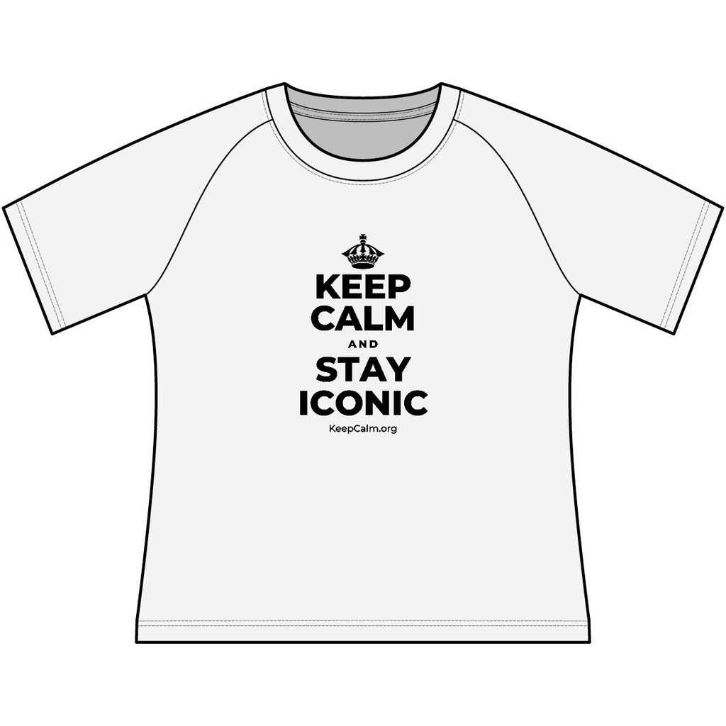 KEEP CALM AND STAY ICONIC Women's Raglan Tee