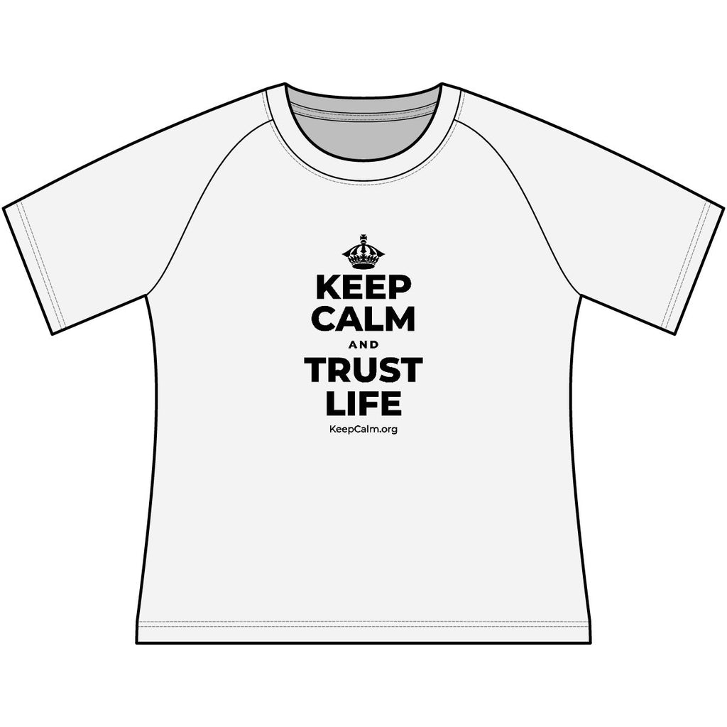 KEEP CALM AND TRUST LIFE Women's Raglan Tee