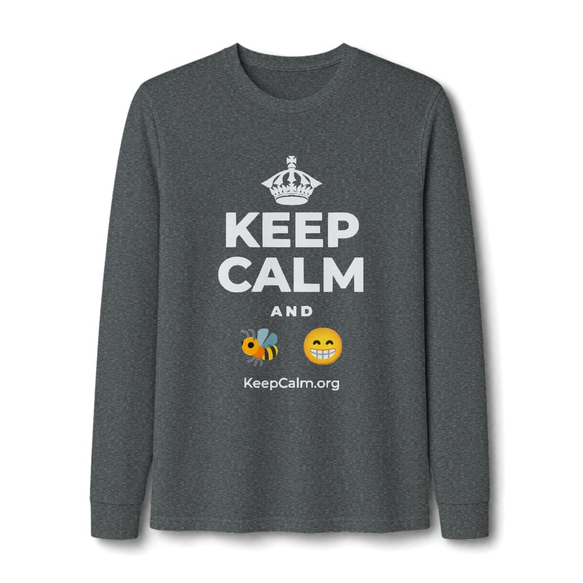 KEEP CALM AND BEE HAPPY Long Sleeve Tee