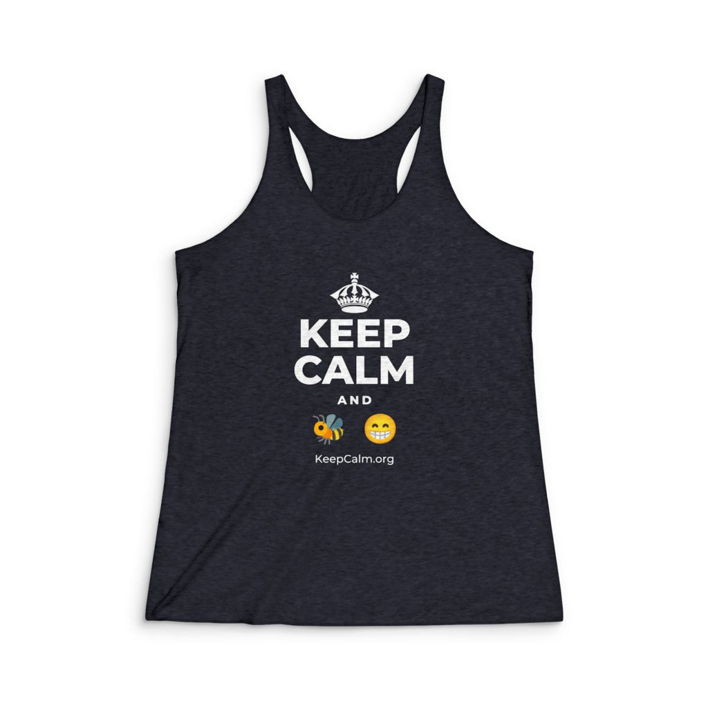 KEEP CALM AND BEE HAPPY Organic Hoodie Tee