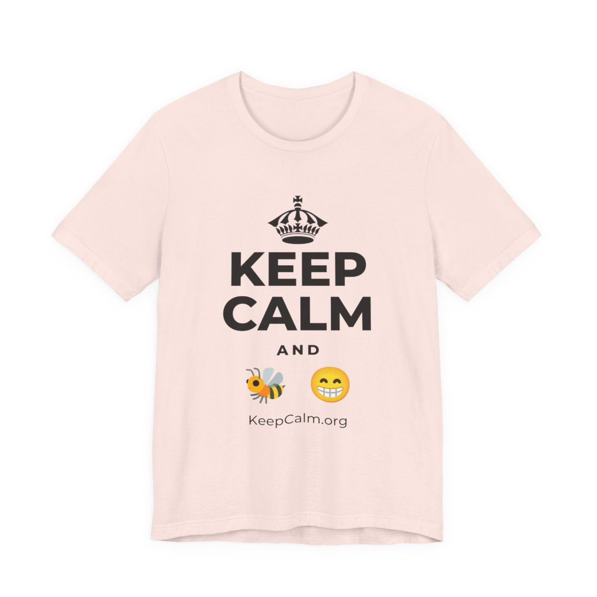 KEEP CALM AND BEE HAPPY Organic Hoodie Tee